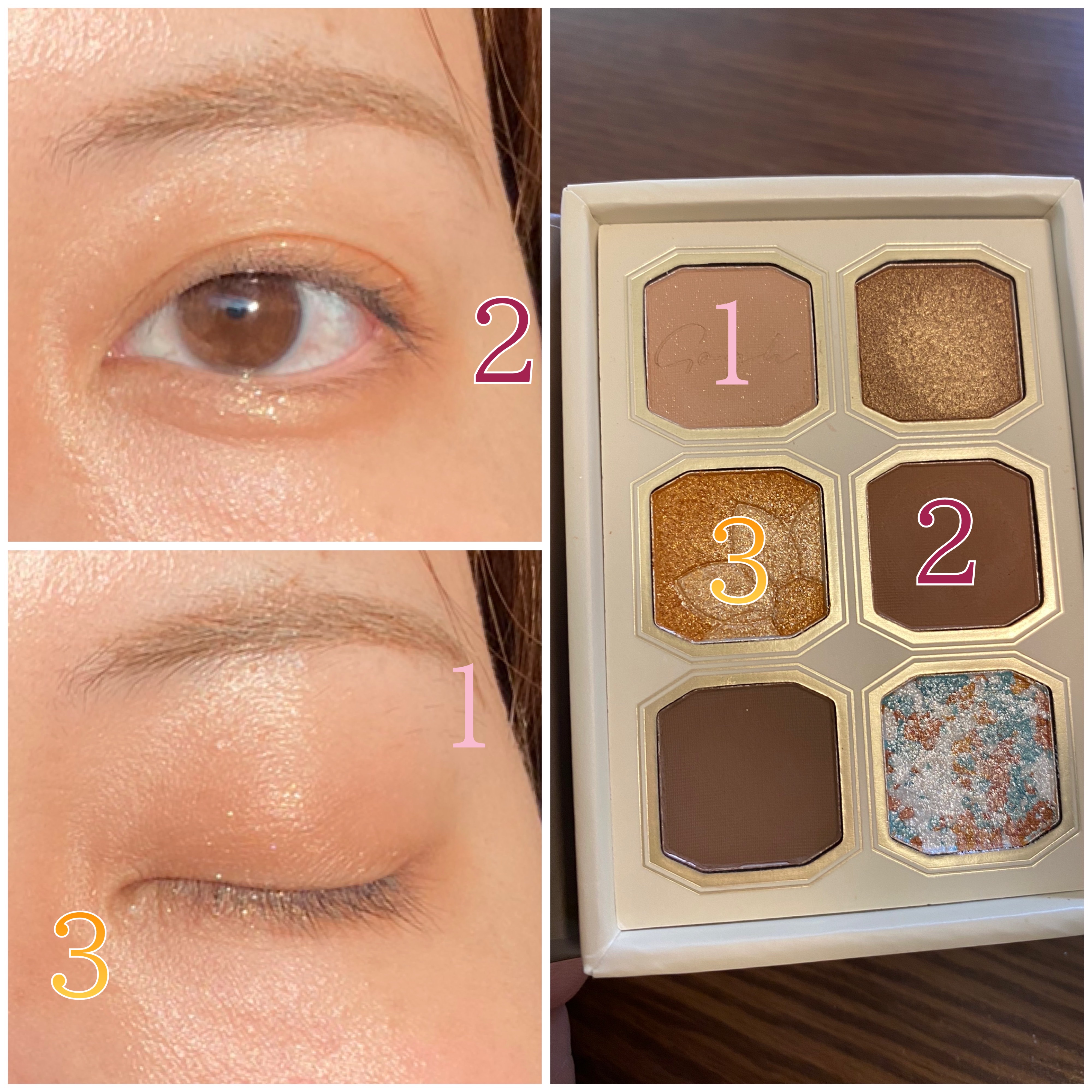 絵画アイシャドウパレット 11 ひまわり/MilleFée/アイシャドウパレットを使ったクチコミ（2枚目）