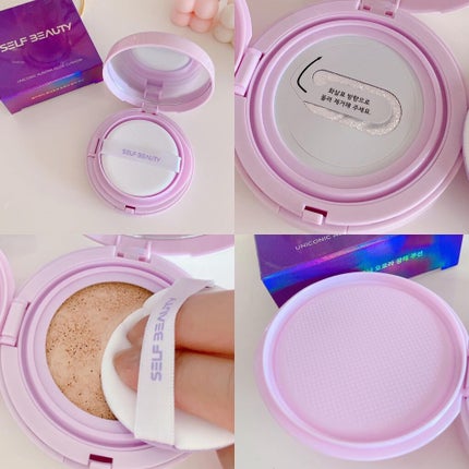 ユニコーン オーロラ光彩クッション/SELF BEAUTY/クッションファンデーションを使ったクチコミ(3枚目)
