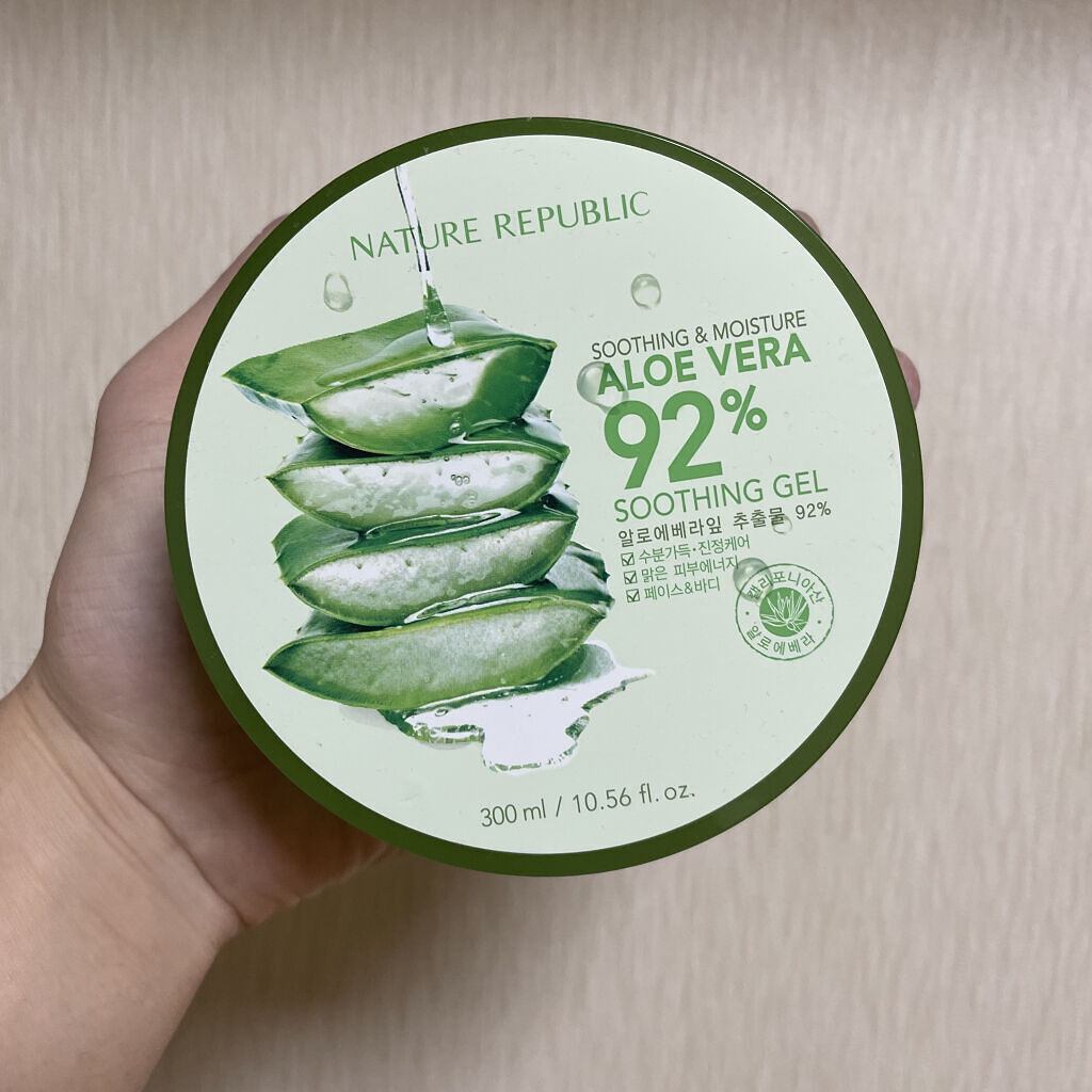 マイルド＆モイスチャーアロエジェル/ネイチャーリパブリック/ボディローションを使ったクチコミ（2枚目）