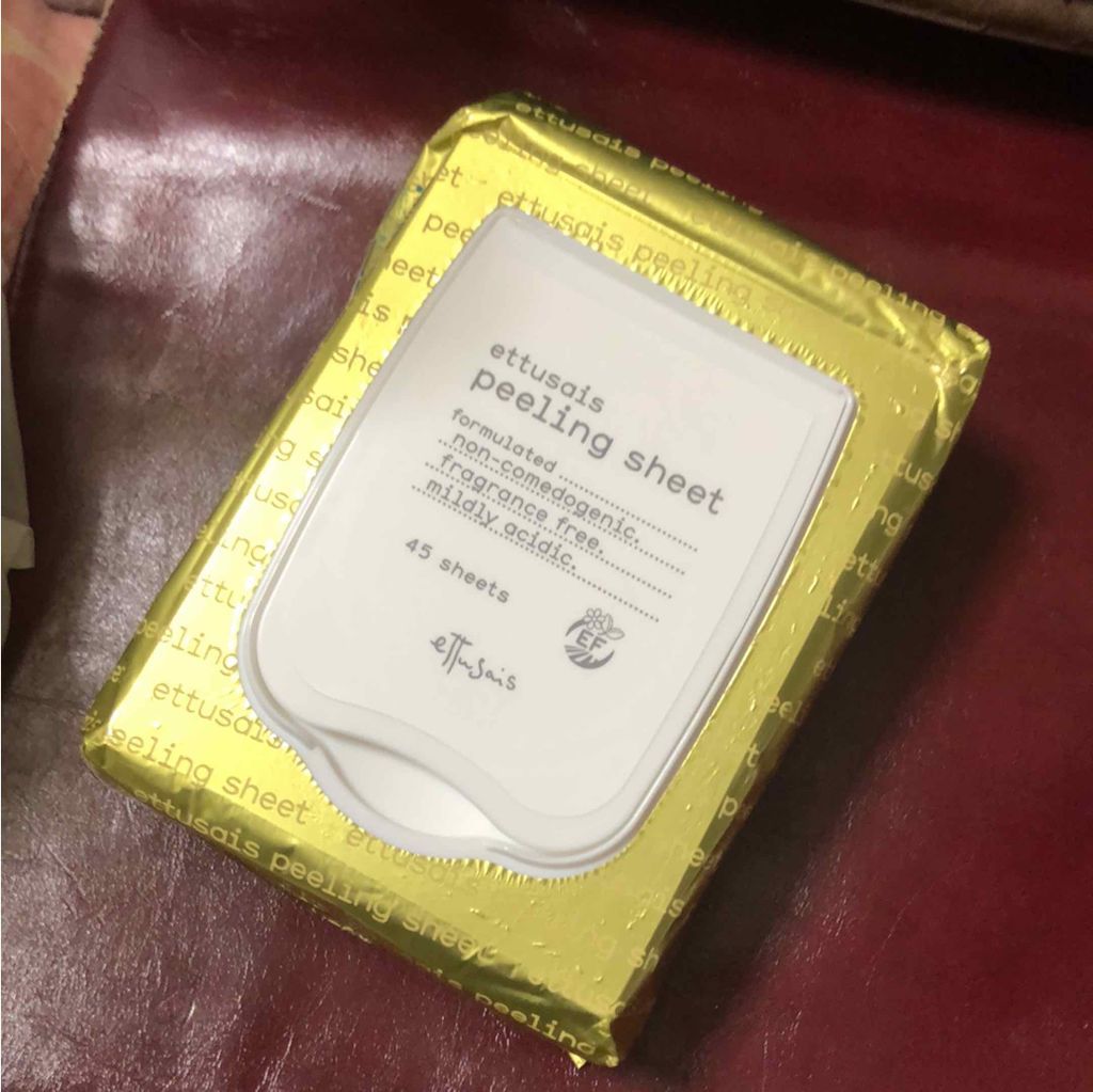ふきとりピーリングシートN/ettusais/ピーリングを使ったクチコミ(1枚目)