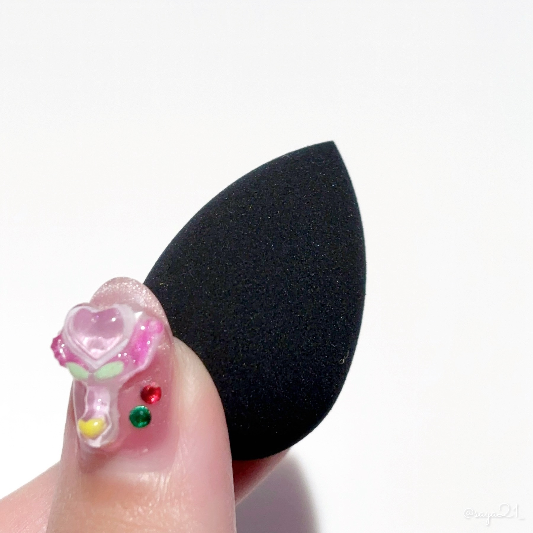 3D メイクアップスポンジ ミニサイズ 3P入り(しずく)/DAISO/その他を使ったクチコミ（1枚目）