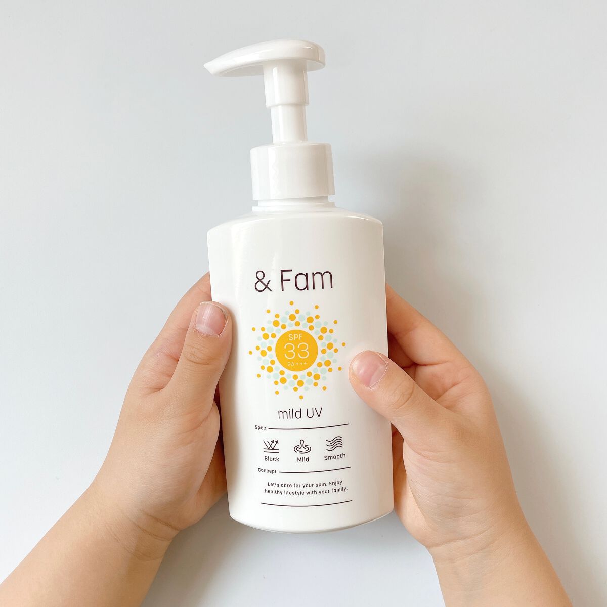 マイルドUV SPF33 PA＋＋＋/＆ Fam/日焼け止めジェルを使ったクチコミ（1枚目）