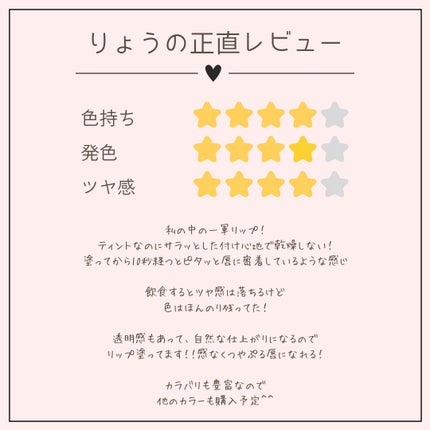 ロウグロウジェルティント/hince/リップティントを使ったクチコミ(4枚目)