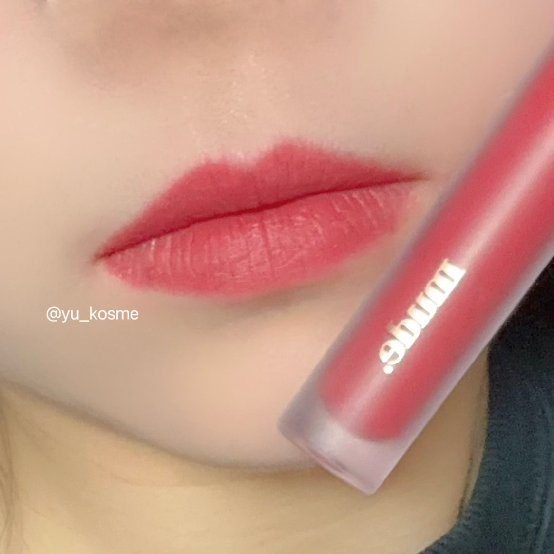 ソフトブラーティント/mude./リップティントを使ったクチコミ（3枚目）