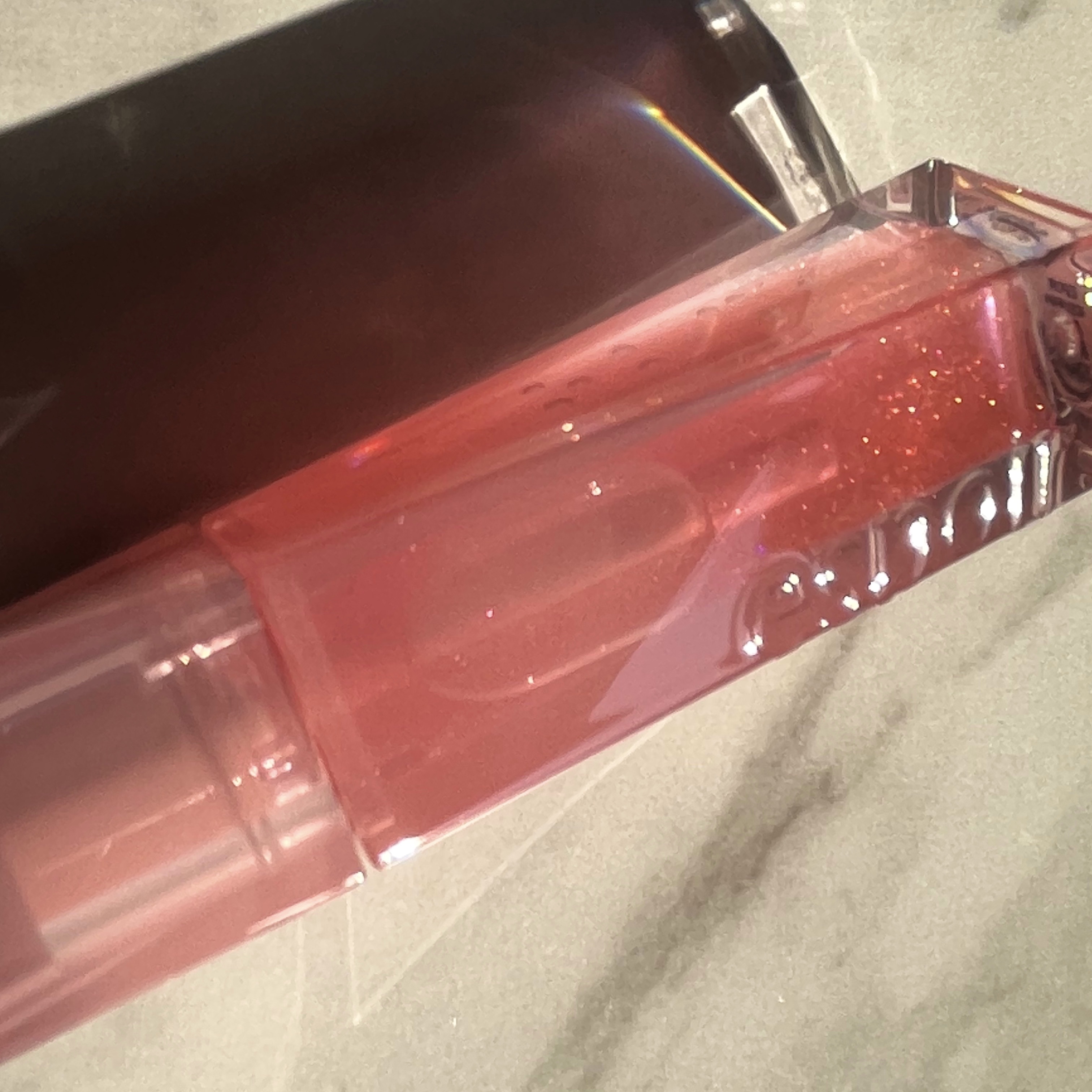 エスポア クチュールリップグロス ロージービーム(Rosy BB Edition)/espoir/リップグロスを使ったクチコミ（2枚目）