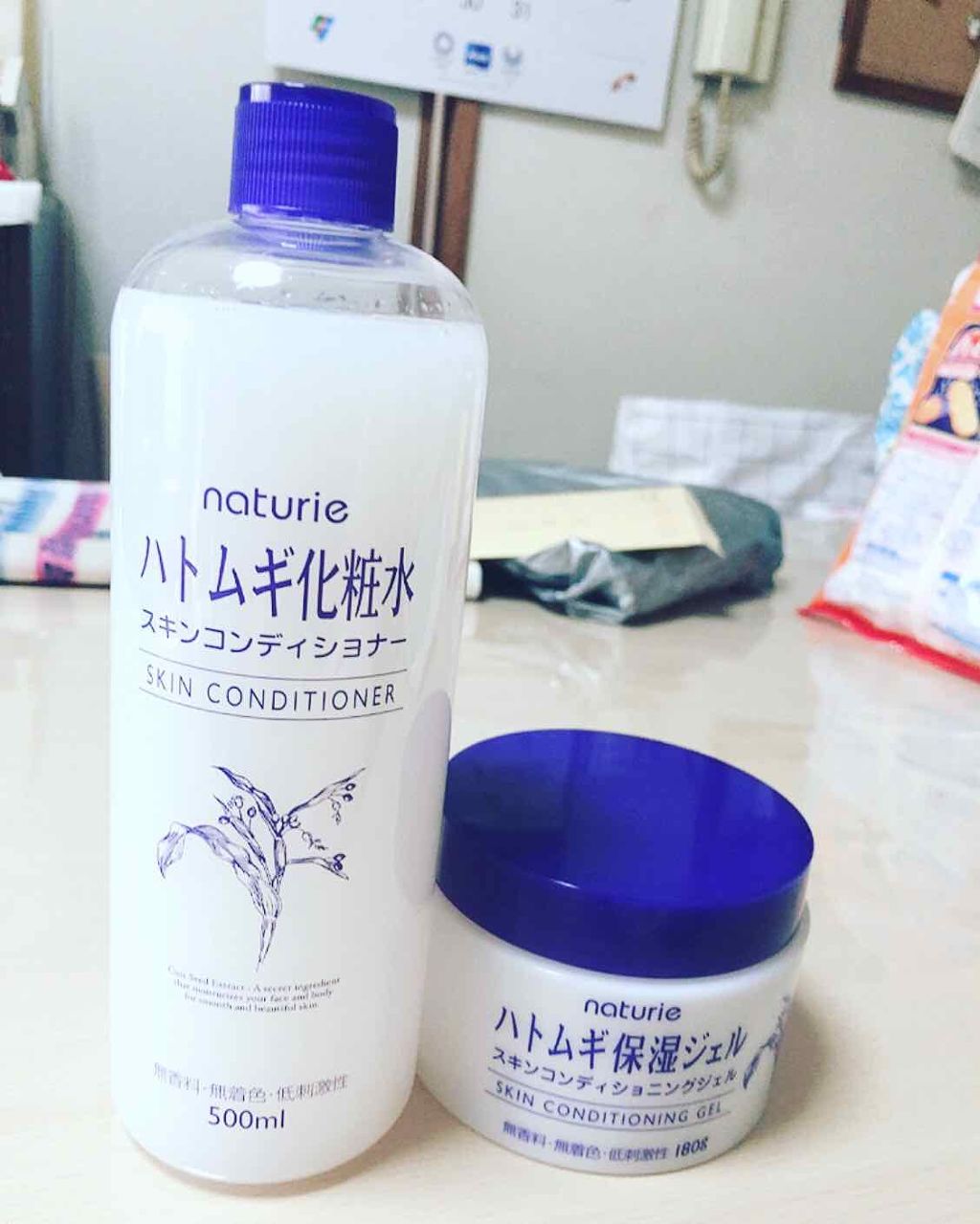 ハトムギ保湿ジェル(ナチュリエ スキンコンディショニングジェル)/ナチュリエ/美容液を使ったクチコミ（1枚目）