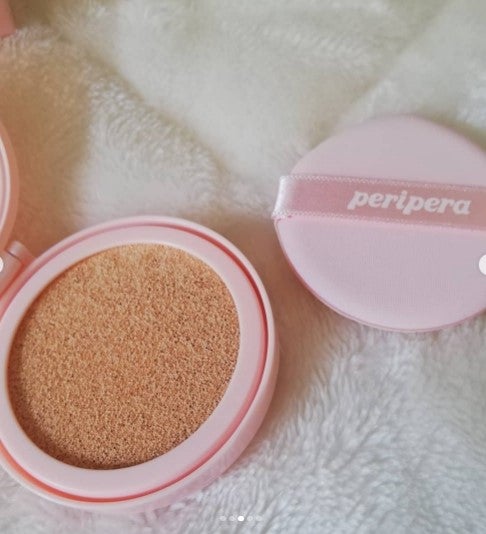 リッチピーチクッションファンデーション/PERIPERA/クッションファンデーションを使ったクチコミ(3枚目)