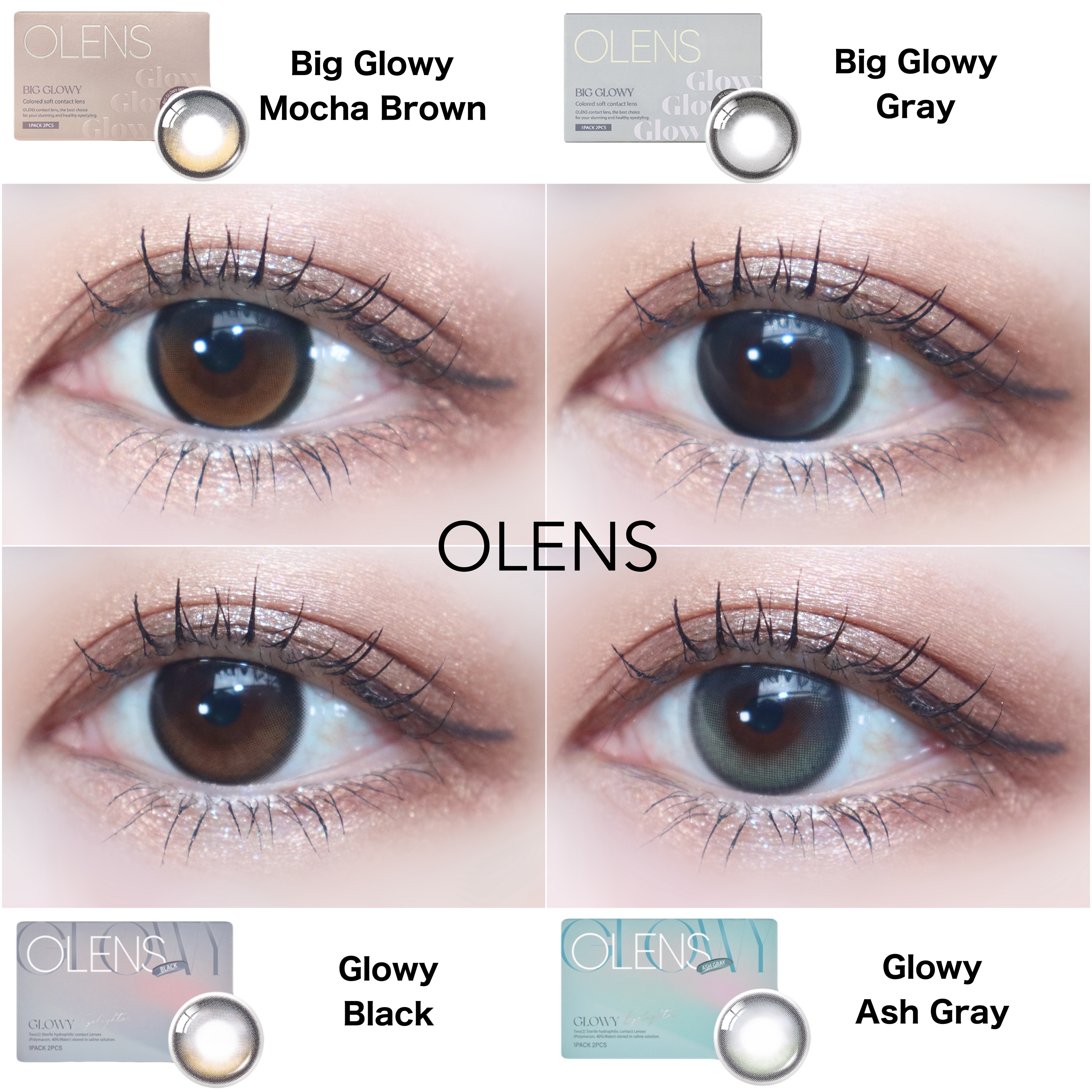Eyelighter Glowy 1Month/OLENS/カラーコンタクトレンズを使ったクチコミ（1枚目）