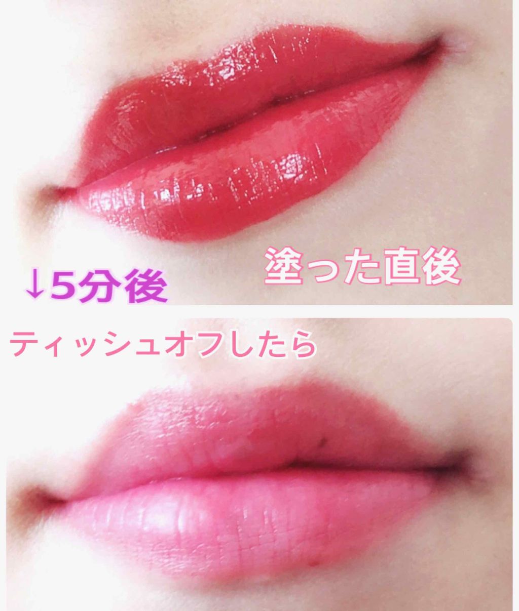 ラスティンググロスリップ/CEZANNE/口紅を使ったクチコミ（2枚目）