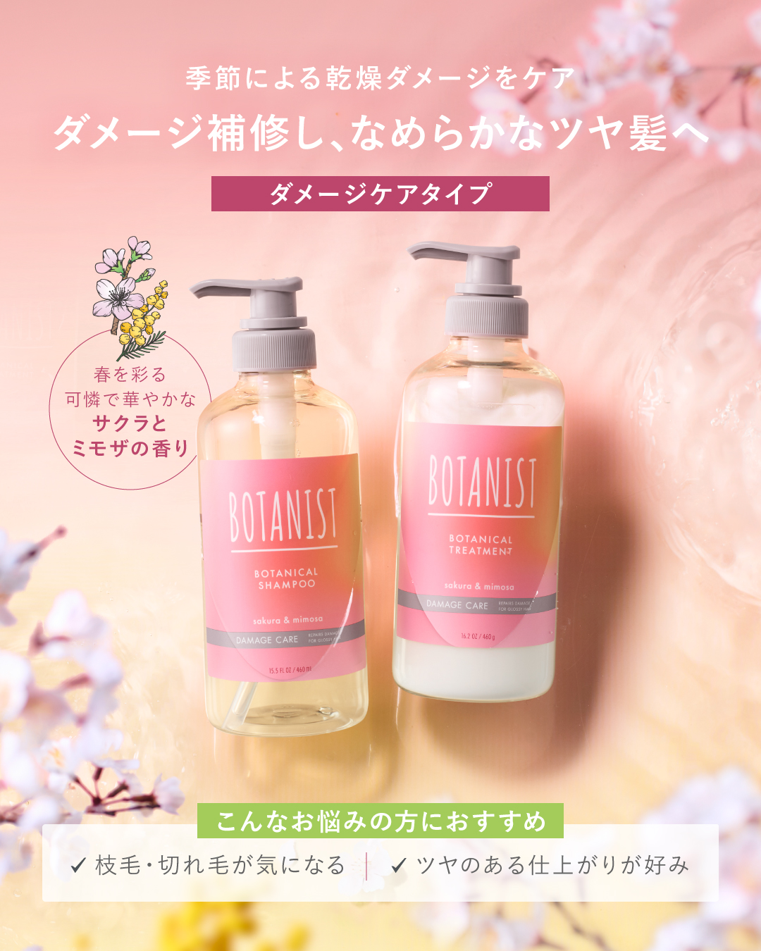 ボタニカルスプリングシャンプー/トリートメント スムース/BOTANIST/市販シャンプーを使ったクチコミ（3枚目）