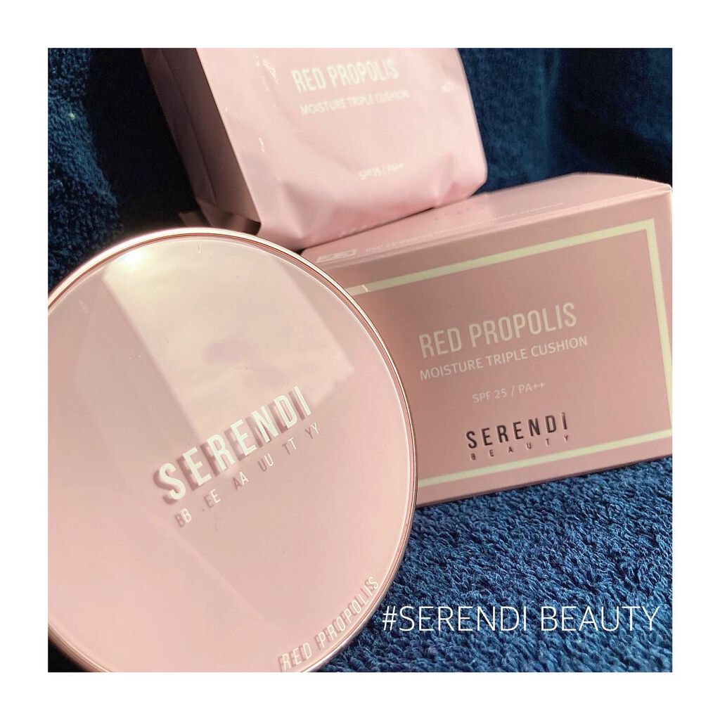 RED PROPOLIS MOISTURE TRIPLE CUSHION/SERENDI BEAUTY/クッションファンデーションを使ったクチコミ（1枚目）