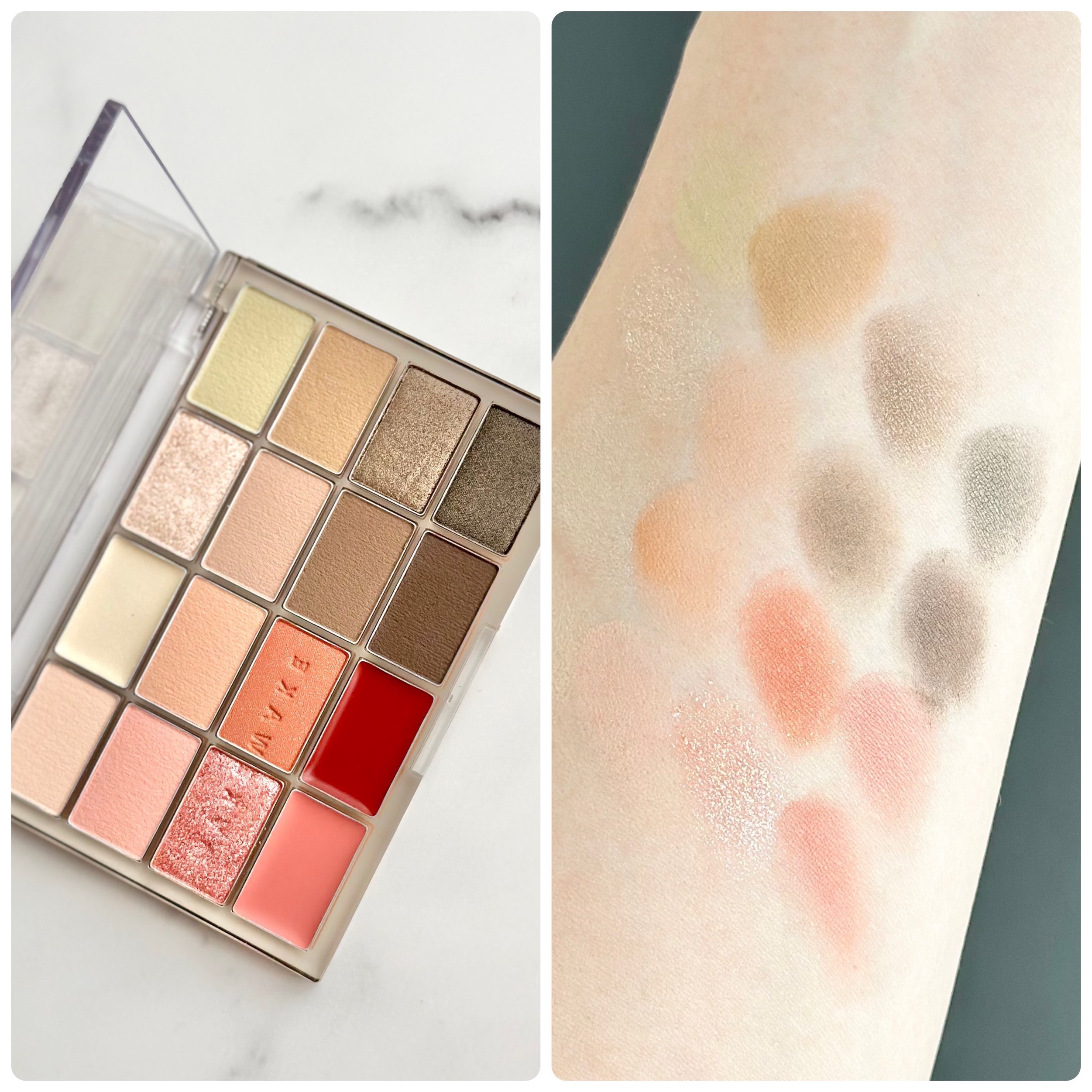 ソフトブラーリングアイパレット/wakemake/アイシャドウパレットを使ったクチコミ（2枚目）