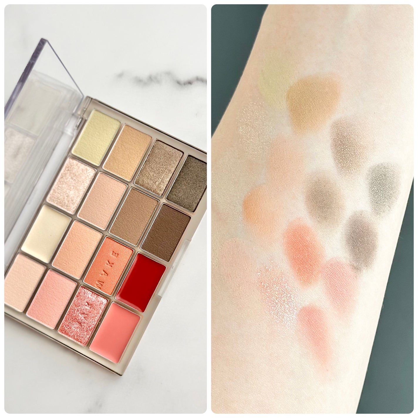 ソフトブラーリングアイパレット/wakemake/アイシャドウパレットを使ったクチコミ(2枚目)