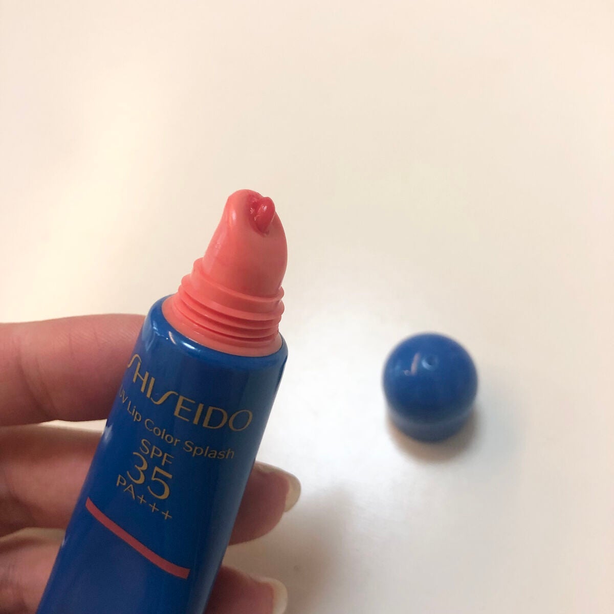 サンケア UVリップカラースプラッシュ/SHISEIDO/リップグロスを使ったクチコミ(2枚目)