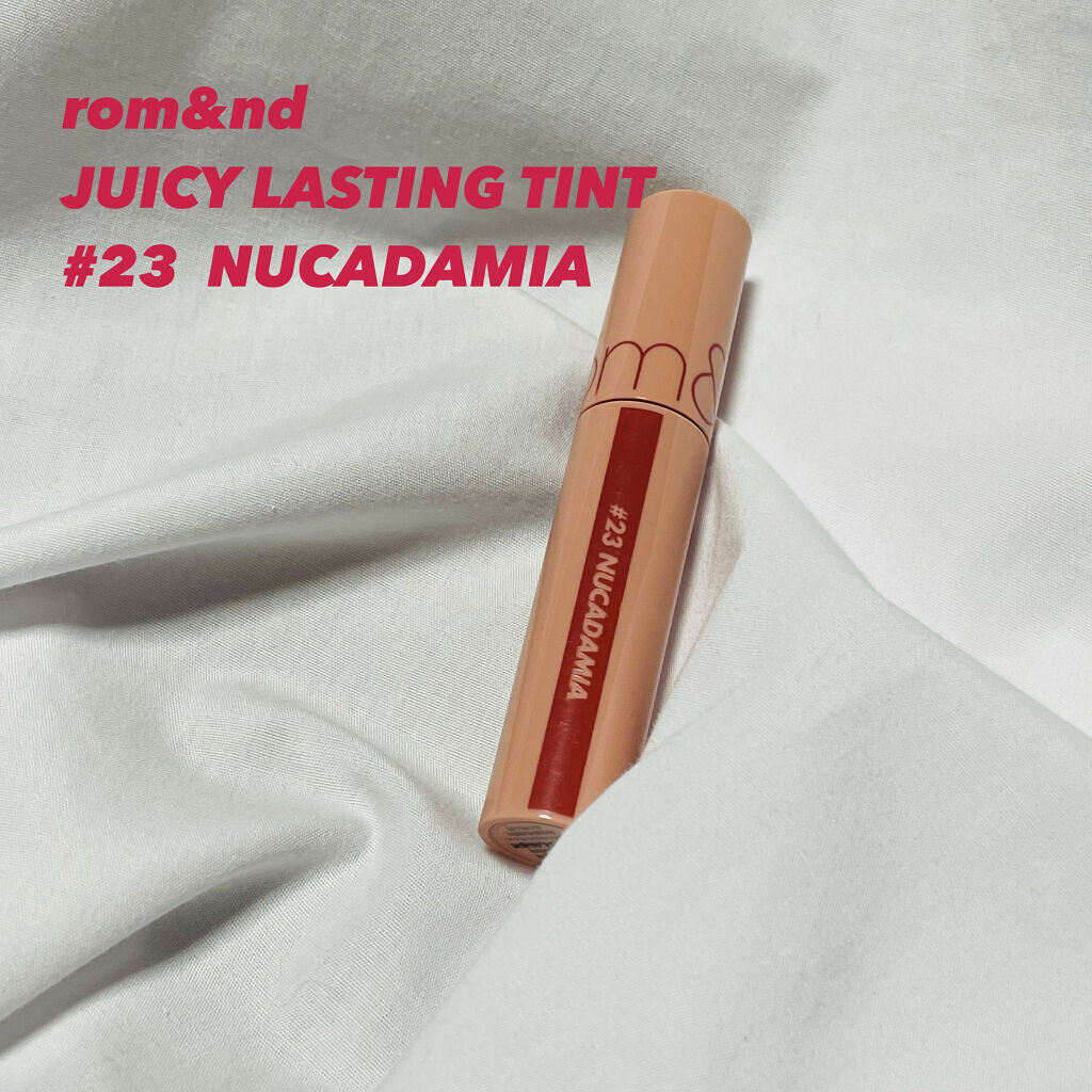 ジューシーラスティングティント/rom&nd/リップティントを使ったクチコミ（1枚目）