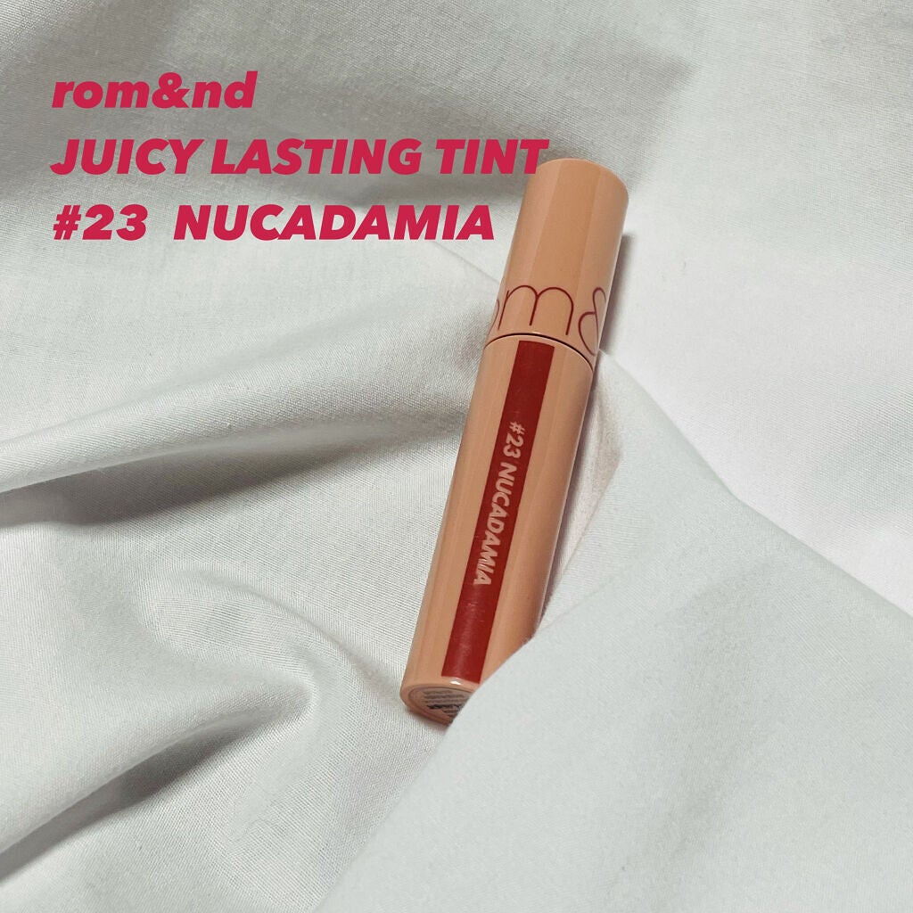 ジューシーラスティングティント/rom&nd/リップティントを使ったクチコミ(1枚目)