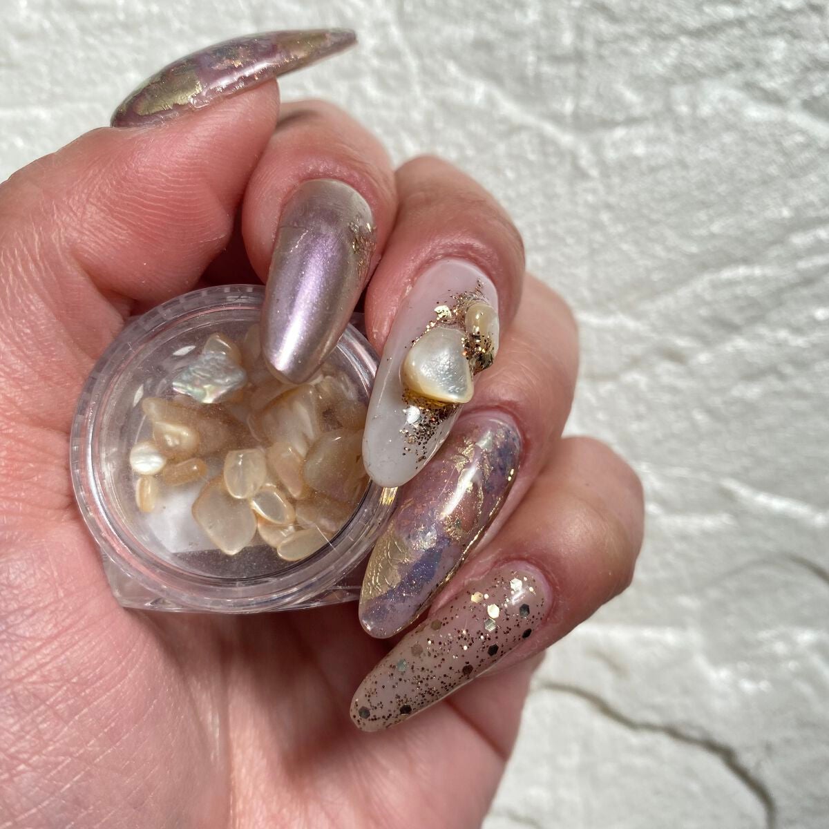 シェルフレーク12色セット/NAILTOWN/ネイルチップ・パーツを使ったクチコミ(1枚目)