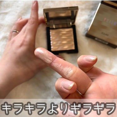 プリズム エアー ハイライター 01 GOLD SHEER/CLIO/ハイライトを使ったクチコミ（3枚目）