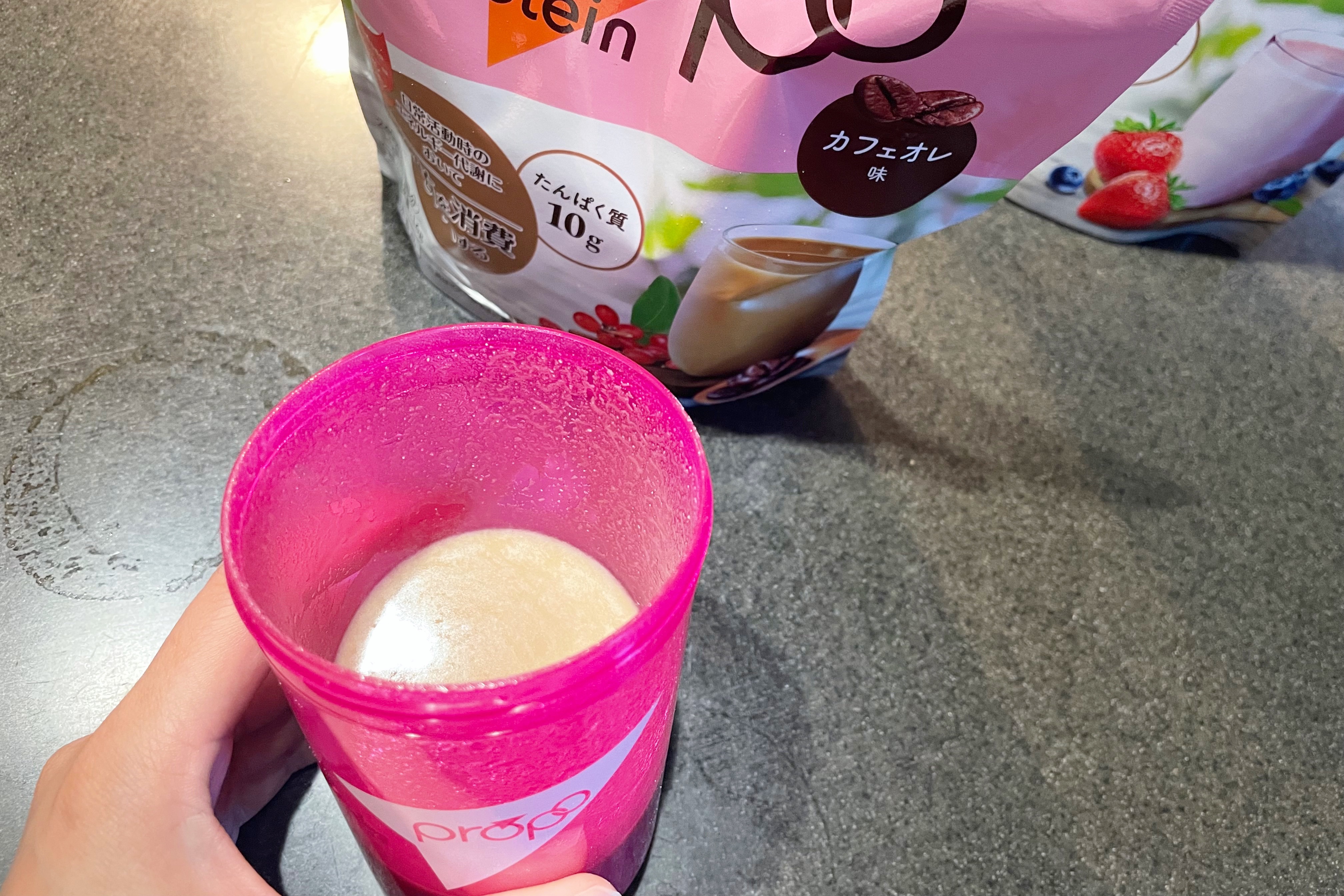 プロポ プロテイン(カフェオレ味)/ロート製薬/その他プロテインを使ったクチコミ（3枚目）