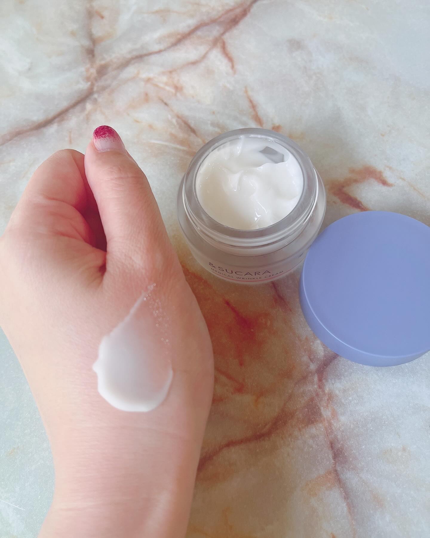 薬用 リンクル クリーム/&SUCARA/フェイスクリームを使ったクチコミ（2枚目）