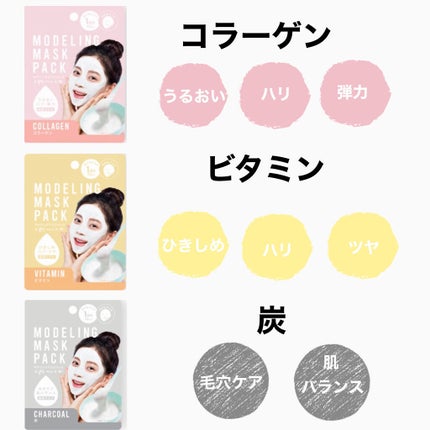 モデリングマスクパック/DAISO/シートマスク・パックを使ったクチコミ(2枚目)