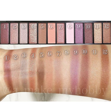 UR GLAM LUXE　12 COLORS EYESHADOW PALLET/U R GLAM/パウダーアイシャドウを使ったクチコミ（2枚目）