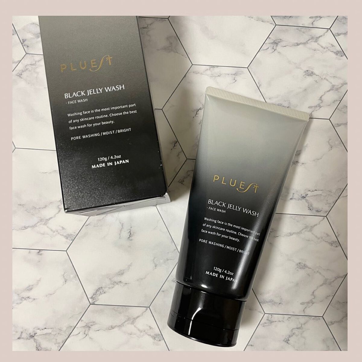 BLACK JELLY WASH(ブラックジェリーウォッシュ)/PLUEST/その他洗顔料を使ったクチコミ(1枚目)