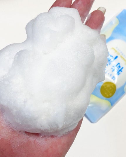 はい!みるく特濃 クリームウォッシュ/ロゼット/洗顔フォームを使ったクチコミ(2枚目)