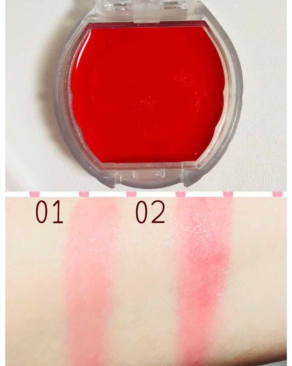 クリームチーク ティント/キャンメイク/ジェル・クリームチークを使ったクチコミ(2枚目)