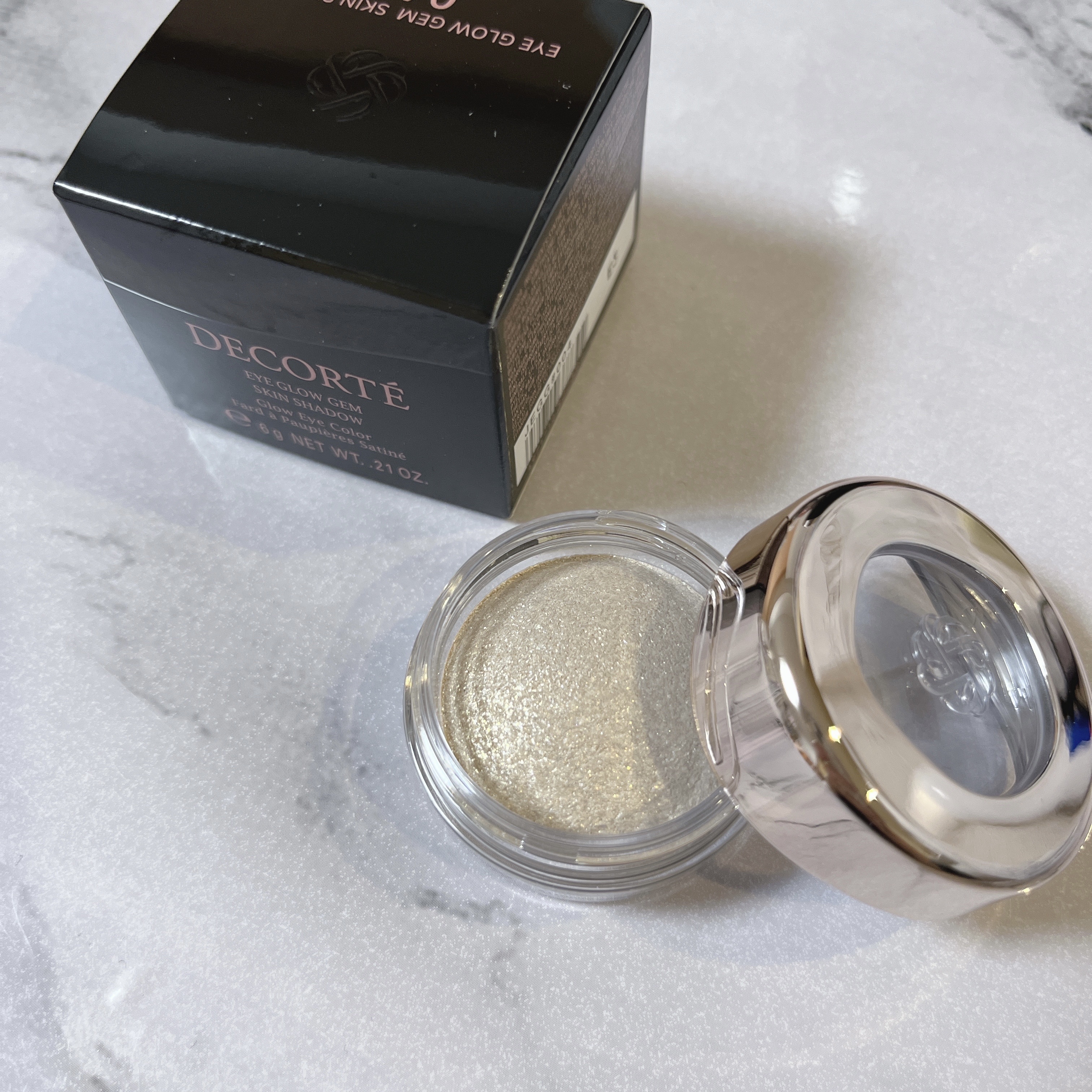 アイグロウジェム スキンシャドウ 04G gold glint/DECORTÉ/ジェル・クリームアイシャドウを使ったクチコミ（2枚目）