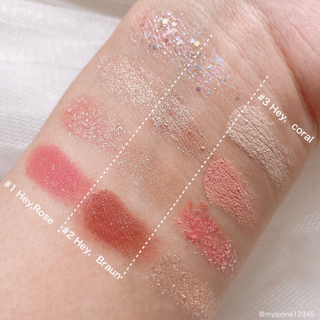 TWINKLE POP Pearl Flex Glitter Eye Palette/CLIO/アイシャドウパレットを使ったクチコミ(2枚目)