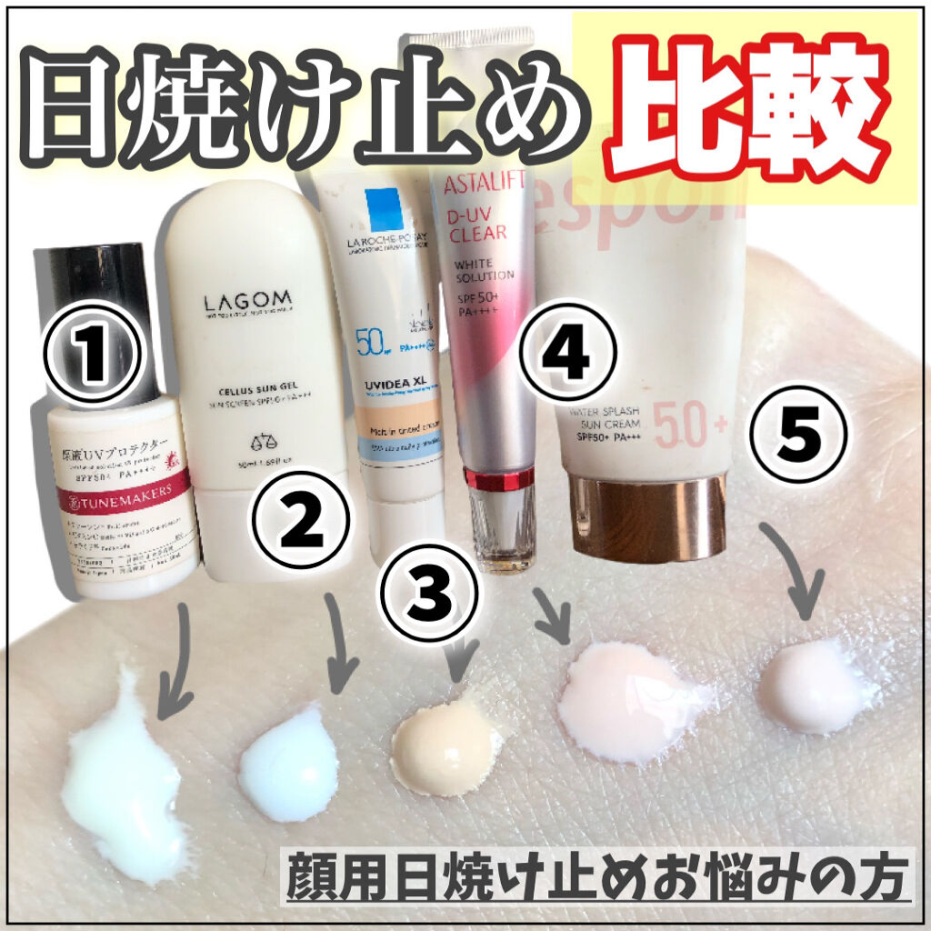 サンジェル SPF50+／PA+++/LAGOM /日焼け止め・UVケアを使ったクチコミ（1枚目）