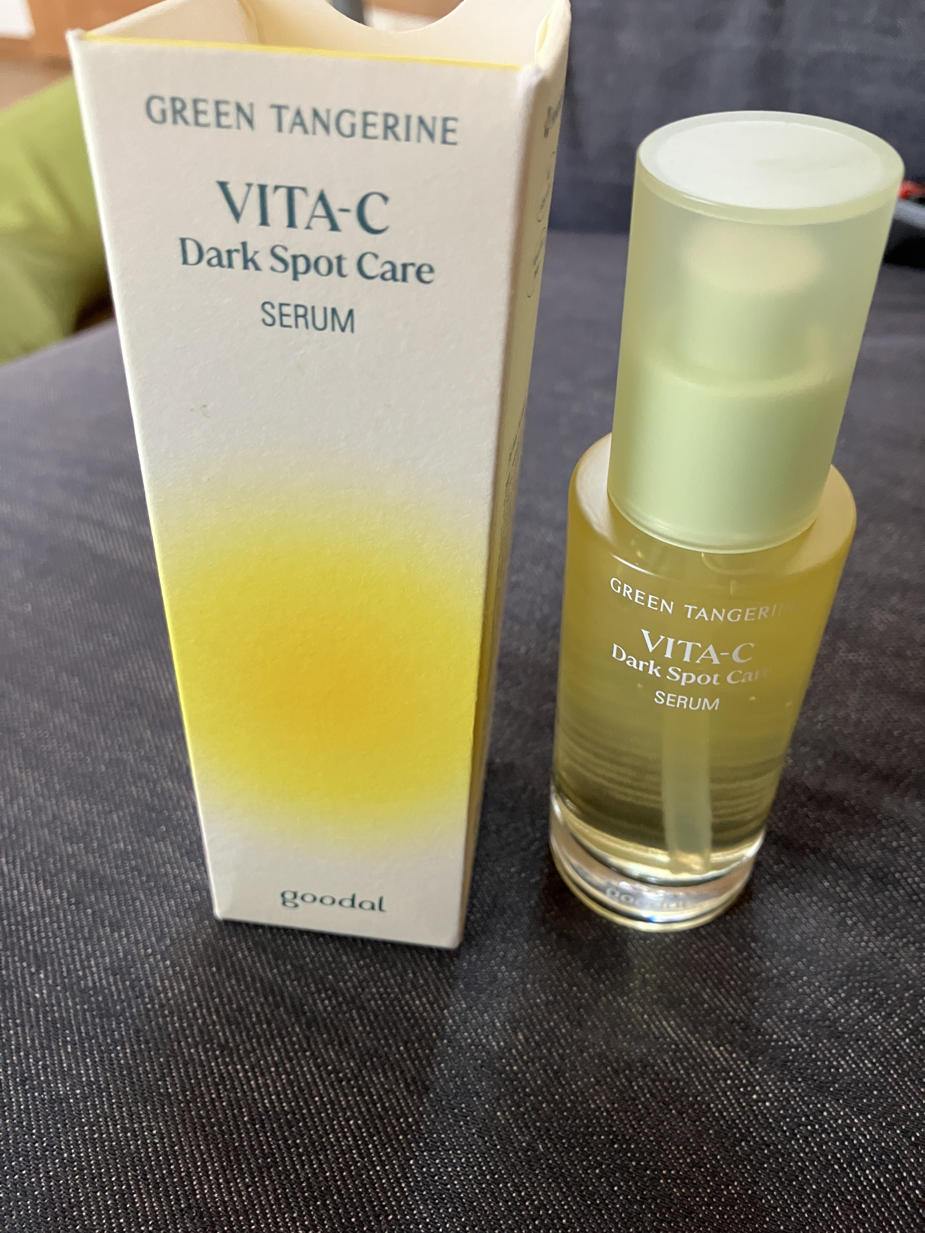 グリーンタンジェリン ビタC ダークスポットケアセラム/goodal/美容液を使ったクチコミ（2枚目）