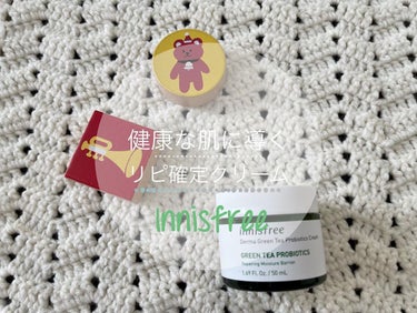 innisfree ダーマ グリーンティー プロバイオティクス クリームのクチコミ「𓍯
お気入りのInnisfreeのクリームを購入しました
これは気に入って今回のメガ割でも追加.....」（1枚目）