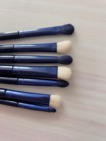 SIXPLUS ホワイトパール アイメイクブラシ 7本セット/SIXPLUS/メイクブラシを使ったクチコミ(3枚目)