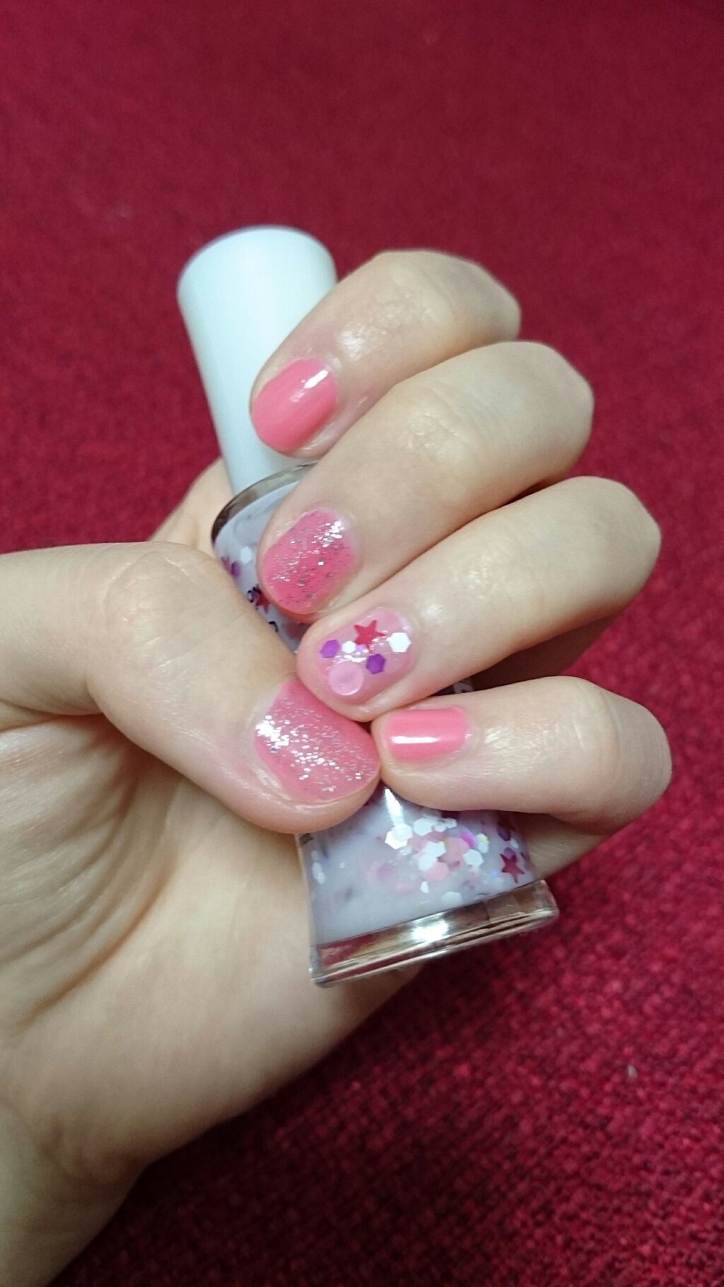 スパンコールネイルポリッシュ/IT'S DEMO/マニキュアを使ったクチコミ(2枚目)