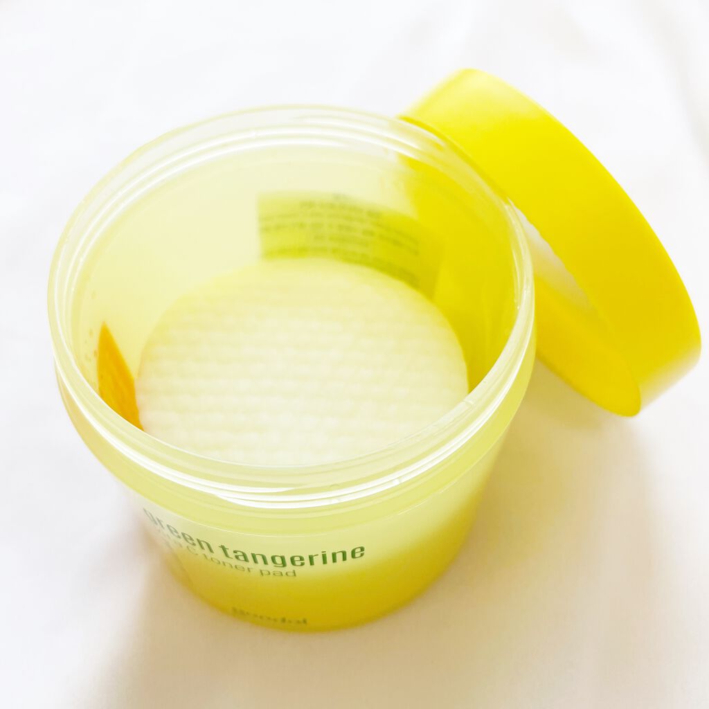 グリーンタンジェリン ビタCダークスポットケアパッド/goodal/トナーパッドを使ったクチコミ(2枚目)