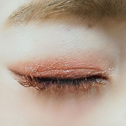 きつね on LIPS 「今日のメイク🐥オレンジラメを無性に使いたくて!今回はゴールドの..」(4枚目)