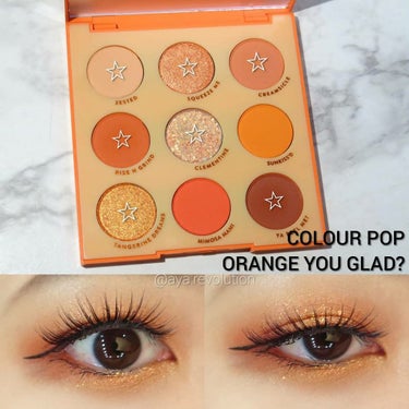 ORANGE YOU GLAD/ColourPop/パウダーアイシャドウを使ったクチコミ（1枚目）