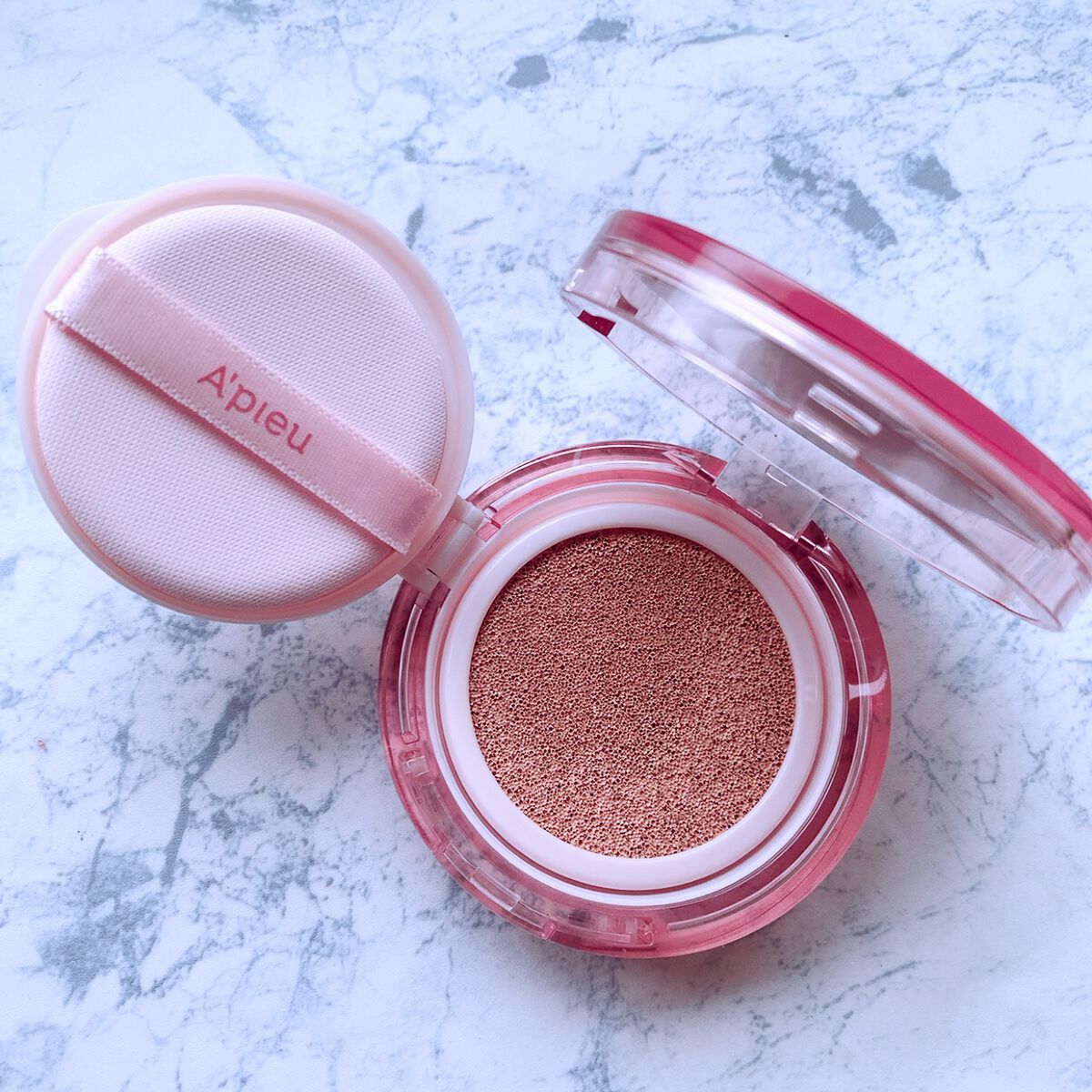 スキンケア ウォーターロッククッション /A’pieu/クッションファンデーションを使ったクチコミ(2枚目)