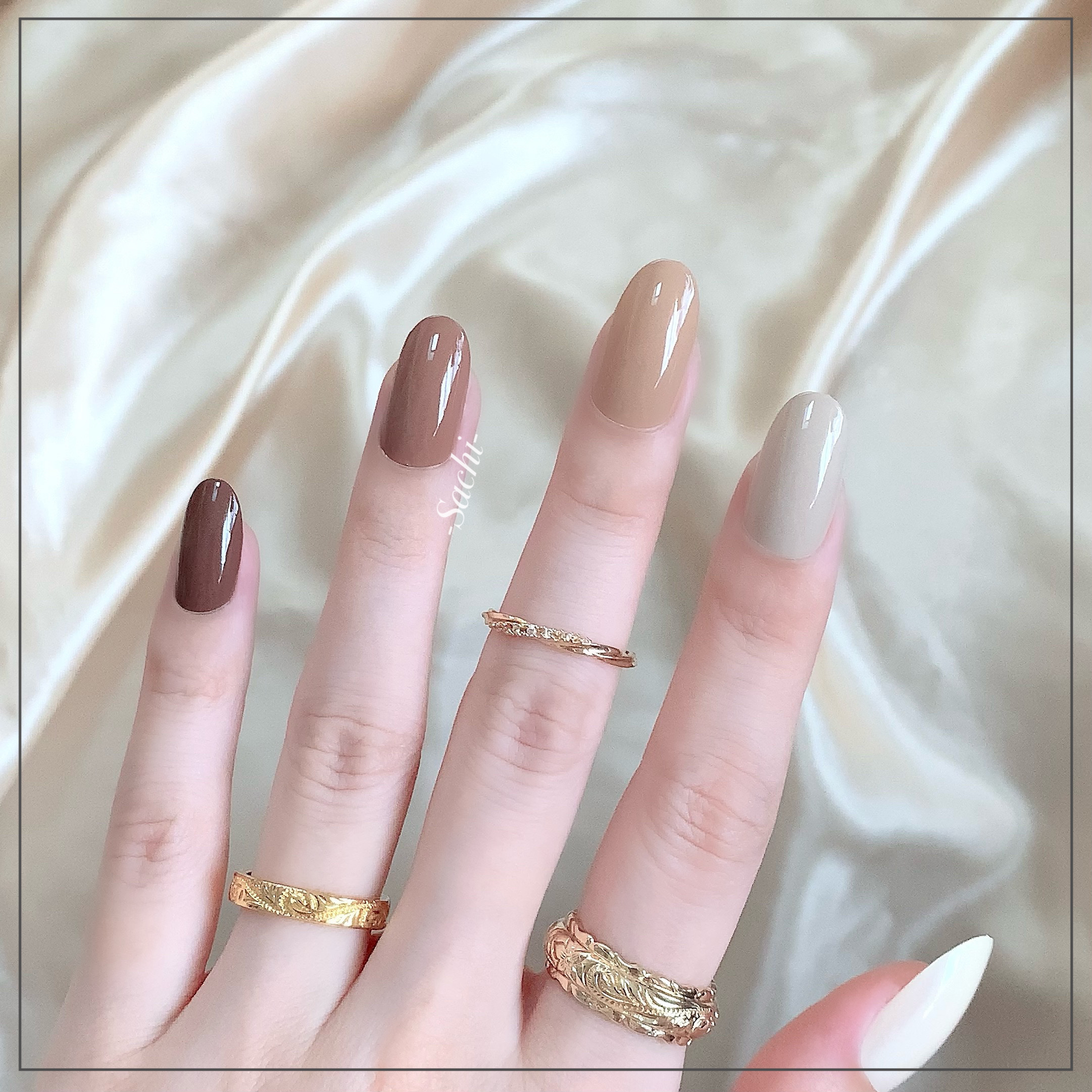 ネイルホリック Nostalgic color BE322/ネイルホリック/マニキュアを使ったクチコミ（3枚目）