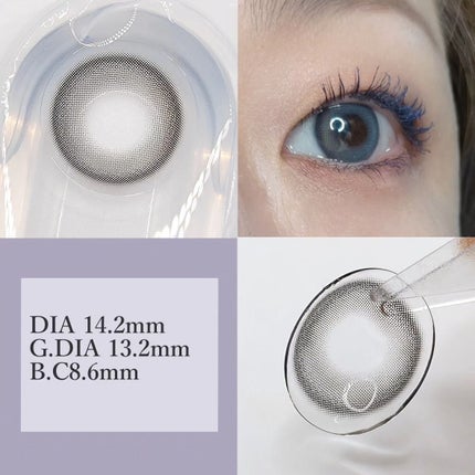 ブラーリング ブラーリンググレー (BLURRING GRAY)/OLOLA/カラーコンタクトレンズの画像