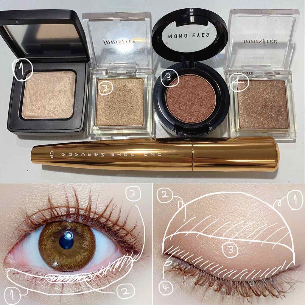 モノアイズ アイシャドウ/ARITAUM/単色アイシャドウを使ったクチコミ(3枚目)