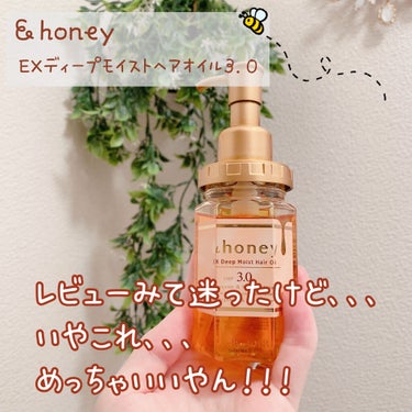 EXディープモイスト ヘアオイル3.0/&honey/ヘアオイルを使ったクチコミ（1枚目）