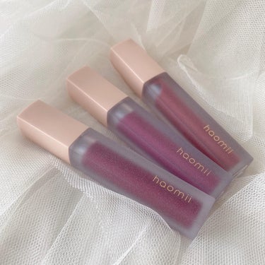 haomii Melty flower lip tintのクチコミ「煌めくラメ感とお色味が全色タイプ過ぎて堪らない…..

haomiiのメルティーフラワーリップ.....」（2枚目）