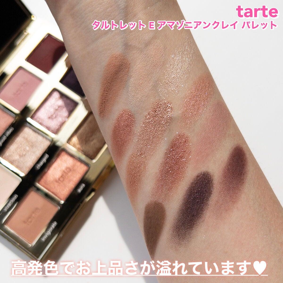タルトレット E アマゾニアンクレイ パレット/tarte/アイシャドウパレットを使ったクチコミ(5枚目)