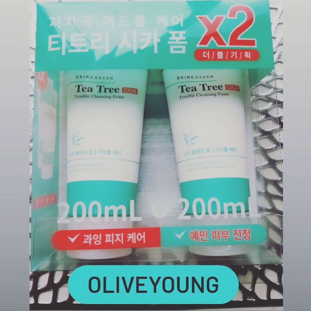 TEA TREE トラブルクレンジングフォーム/BRING GREEN/洗顔フォームを使ったクチコミ（1枚目）