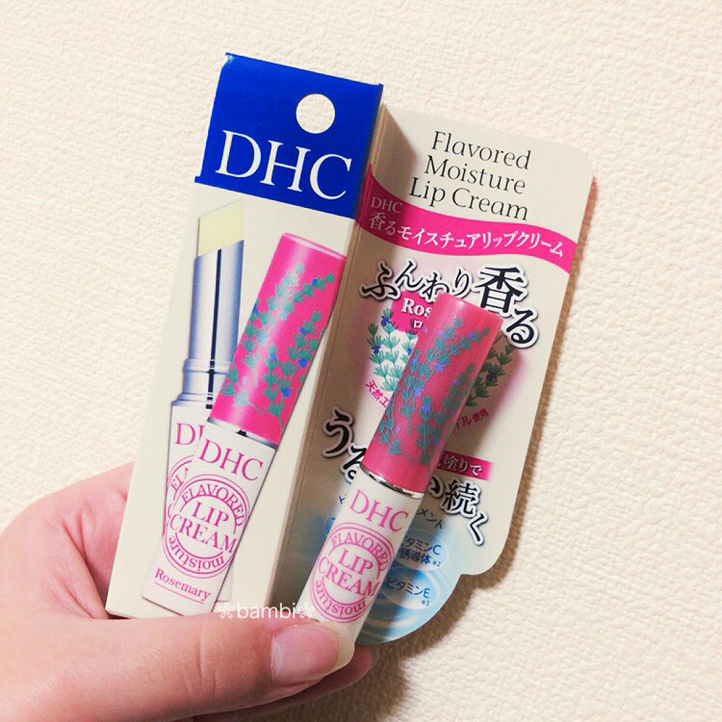 香るモイスチュアリップクリーム ローズマリー Dhcの口コミ ひと塗りで潤い持続 香り付きﾘｯﾌﾟ By バンビ 混合肌 代後半 Lips