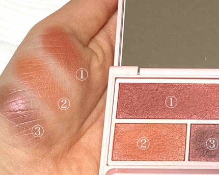 フーミー アイシャドウパレット/WHOMEE/アイシャドウパレットを使ったクチコミ(2枚目)