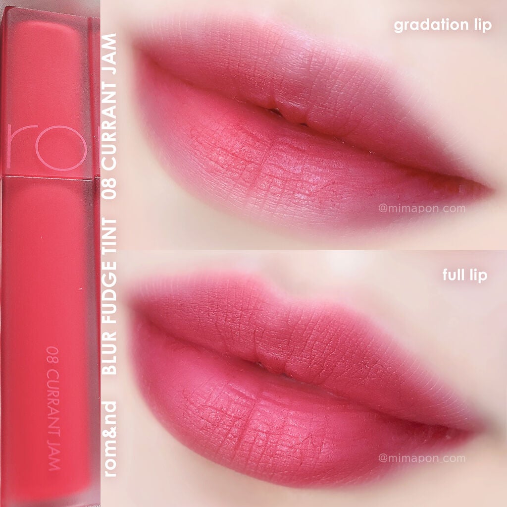 rom&nd ブラーファッジティント/rom&nd/リップティントを使ったクチコミ(6枚目)